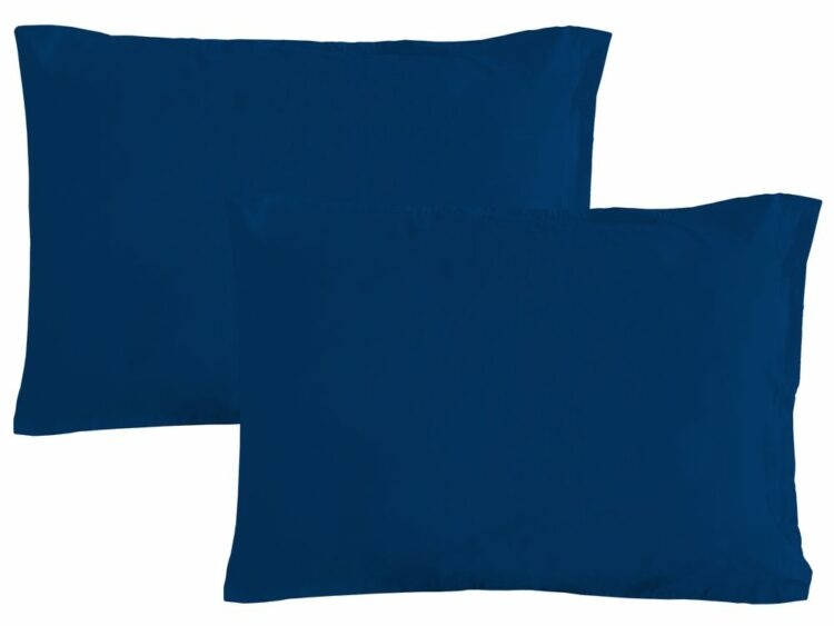 Gipetex Natural Dream Povlak na polštář italské výroby 100% bavlna - 2 ks tmavě modrá - 2 ks