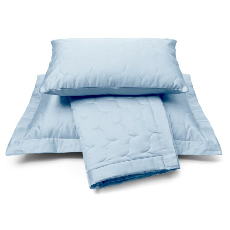 Vandyck Luxusní saténový přehoz na postel Dusty blue